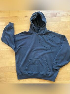 Hollister Gray Star Appliqué Hoodie